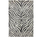 Alfombra de salón moderna tejida plana avon zebra 160x230 cm