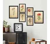 Nacnic posters de flores rojas ilustraciones de naturaleza y botánica estilo papel vintage con temas florales diseño moderno para la a4 & a3 sin marco