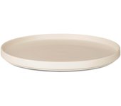 Tienda eurasia - pack de 6 platos, beige, cerámica, apilable, llano 26 cm