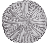 Beliani cojín decorativo udala terciopelo 40 x 40 cm gris liso