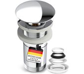 Profizeug24 piletta di scarico per lavabo/tappo per lavabo