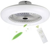 80w ventilador de techo enfriador led regulable ventilador lámpara luz con iluminado