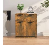 Aparador | aparador de comedor | armario de cocina madera contrachapada color roble ahumado 60x30x70 cm cfw56865