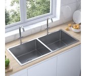 Maison exclusive - fregadero de cocina hecho a mano acero inoxidable
