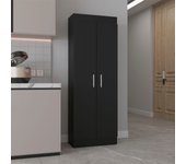 Alacena nepal en melamina con 2 puertas y 4 estantes , 169.9 cm x 60 cm x 30.3 cm , negro