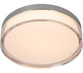 Lucide plano - lámpara de techo baño - ø 23 cm - led regul. - cct - 1x11w 2700k/4000k - ip44 - ópalo