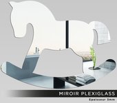 Espejo acrílico plexiglás - caballo balancín