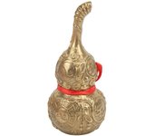 Calabaza de latón hecha a mano, exquisita mano de obra, escultura de calabaza de buena suerte china para decoración