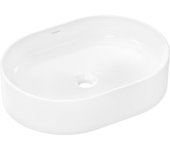 Hansgrohe xuniva u lavabo sobre encimera, sin rebosadero, sin agujero para grifo, 550x400mm, blanco, 60166450