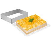 Marco rectangular ajustable para horno delícia