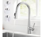 Cecipa max grifo de cocina monomando con ducha extraíble - grifo para fregadero con 3 modos de salida de agua - grifo de cocina monomando de acero ino