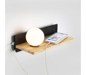 Aplique de pared bola cristal con puerto usb léa - g9