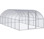 Maison exclusive - gallinero de exterior de acero galvanizado 3x6x2 m
