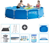 Paquete de piscina - intex - alrededor - 305x305x76 cm + accesorios a1659