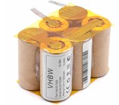 Vhbw batería compatible con black & decker dv7205n, dv7205 aspiradora (1500 mah, 7,2 v, nimh)