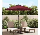 Vidaxl sombrilla de jardín con palo de aluminio rojo burdeos 270 cm