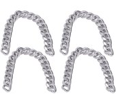 Cadenas de eslabones de cobre de 10 m, elegantes y sencillas, de metal, para manualidades, para hacer bolsos, collares, pulseras y joyas (plata dc3)