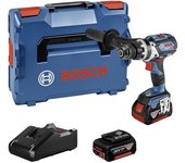 Bosch 06019g030d taladro percutor a batería gsb 18v-110c + 2 baterías 5,0ah + cargador gal 18v-40 + l-boxx