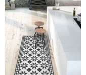 Tapetes de cocina de vinilo antideslizantes pisos de estilo antiguo 60x240 cm