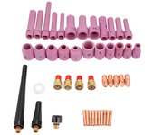 Consumibles para antorcha de soldadura tig de alta calidad, 46 piezas, serie wp-9/20/25, accesorios para proyectos de corte