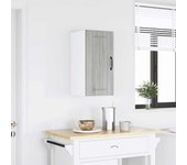 Armario de pared cocina lucca madera contrachapada gris sonoma