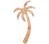 Origen home decor adorno de pared palmera cuadros jardín marrón - 55x30x1cm