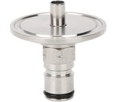 Conector de triple abrazadera a bola de 1,5 pulgadas, triple abrazadera para poste de bloqueo de bola de barril de cerveza casera, para transferencia