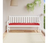 Cojín de banco de jardín tela oxford rojo 180x50x7 cm