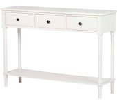 Consola mdf pino blanca 110x30x75 cm