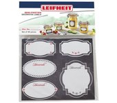 Etiquetas decorativas autoadhesivas leifheit 3218, 20 unidades, color negro y blanco