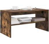 Vidaxl mueble de tv madera de ingeniería roble ahumado 80x40x40 cm