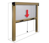 Mosquitera ventana delgada kit irs blanco ral 9010 fibra de vidrio/pvc cm 120 h. cm 170