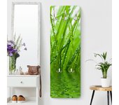 Perchero de pared motivo percha de pared madera perchero recibidor verde botánica 412 - dormitorio baño cocina - 105 x 34 cm
