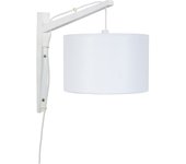 Aplique tosel kran tela arqueado madera blanca d30 x h30 cm