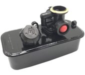 Conjunto de carburador para cortacésped, tanque de combustible y gasolina, compatible con briggs & stratton 499809, 494406, 795477, 497619 y 795469