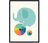 Art-poster - beautiful ride - andy westface - con marco negro 30 x 40 cm