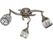 Lampara plafon 3x5w 4000k catania cuero 1200lm de .