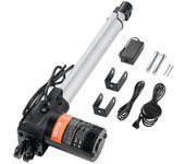 Vevor kit actuador lineal 24v 10 pulgadas 0 98/s 220lbs/1000n con protección ip44