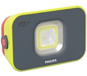 Philips lampada da lavoro led xperion 6000 flood, proiettore a led ricaricabile con luce zoomabile e dimmerabile, 1000 lm, rilevamento del movimento,