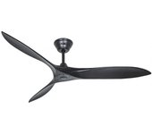 Ventilador de techo silencioso airscrew 315245 152cm negro mate