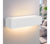 Zmh aplique de pared g9 de yeso blanco para pasillo, escalera y dormitorio.