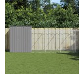 Casita para perros con jardín gris claro 165x659x181 cm