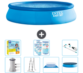 Paquete de piscina - intex - alrededor - 457x457x107 cm + accesorios cb51
