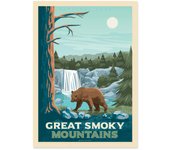Cartel de arte 50x70 cm - great smoky mountains - olahoop travel posters