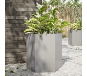 Jardinera hexagonal 46x40x45 cm acero inoxidable