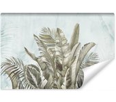 Papel pintado vilene foto hojas, decoración tropical para salón 360cm x 240cm