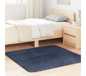 Alfombra de pelo largo navarra azul marino 120x120 cm