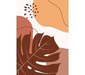 Papel pintado panorámico - hoja boho