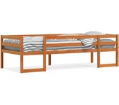 Maison exclusive - estructura de cama para niños madera de pino marrón 90x200 cm