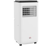 Aire acondicionado portátil homcom abs blanco 33x28x70.4 cm 823-058v93wt
